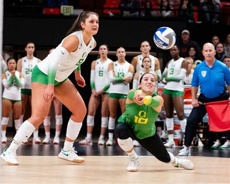 Oregon volleyball ends regular season No. 6 in coaches poll - oregonlive.com