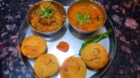 Daal Baati Bharta Recipe | Dal Bati Recipe | Daal Baati Chokha Recipe ...