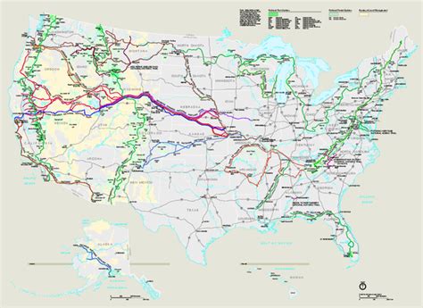 National Trails System Map - United States • mappery