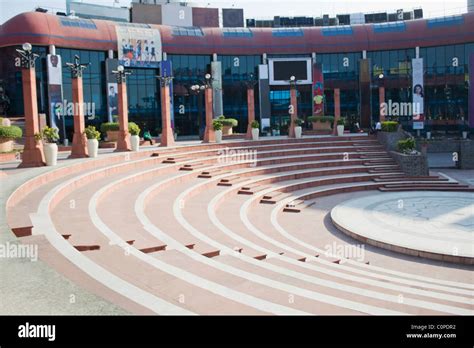 Facade of a shopping mall, Ansal Plaza, New Delhi, India Stock Photo ...