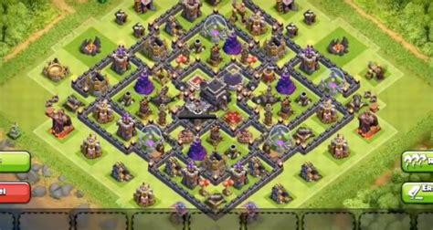 Best Clash of Clans Town Hall 9 Hybrid Base Layout