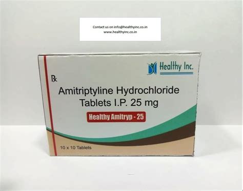 Healthy-Amitryp-25 Amitriptyline Hydrochloride Tablets at Rs 16.90/stripe in Mumbai