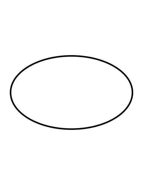 Flashcard of an Ellipse | ClipArt ETC