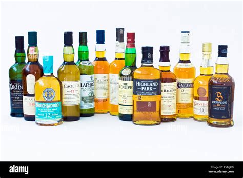 A variety of single malt Scotch whiskeys from all major whiskey producing regions in Scotland ...