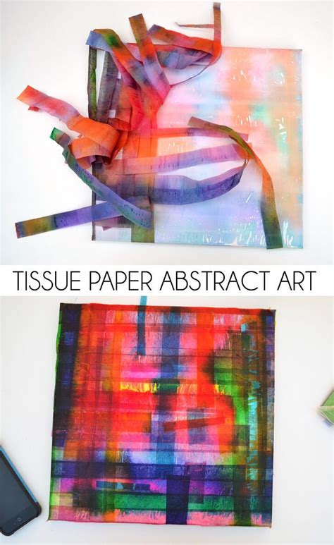 Tissue Paper Abstract Art - Dream a Little Bigger