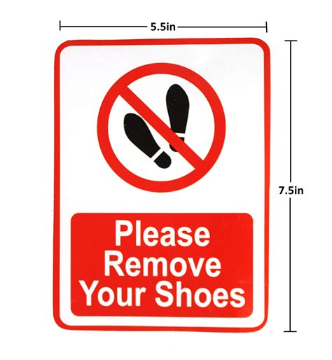 No Shoes Sign Printable