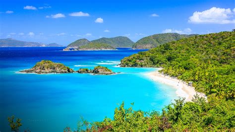 Caribbean, Trunk Bay on St John island, US Virgin Islands | Windows ...