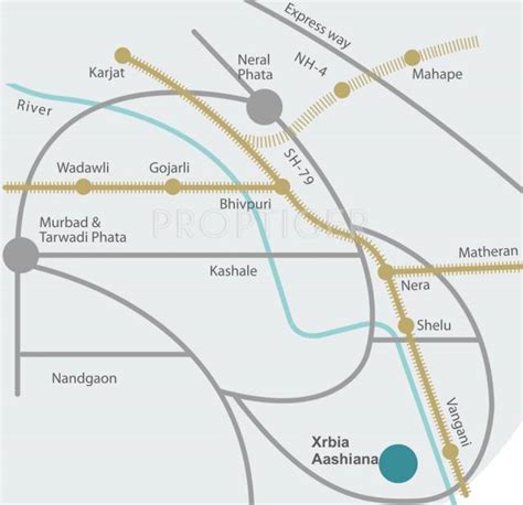 Image of Location Map of Xrbia North Hinjewadi Developers Aashiyana City Vangani Mumbai ...