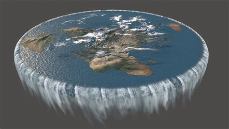 Flat Earth 3D model animated | CGTrader