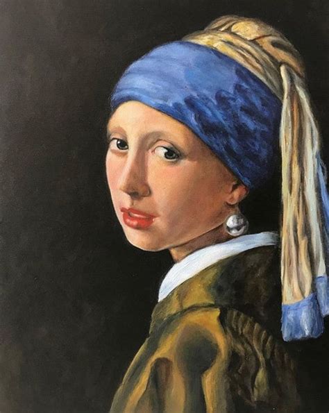Девушка с жемчужной сережкой | Famous art paintings, Portrait painting, Vermeer paintings