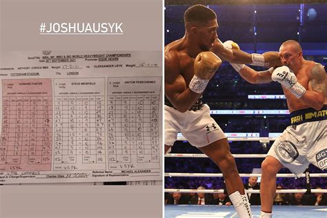 Anthony Joshua vs Oleksandr Usyk scorecards reveal Brit was LEADING ...