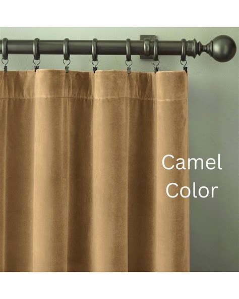 Extra Wide Double Sided Velvet Curtains for Living Room, 38 Color, Room ...