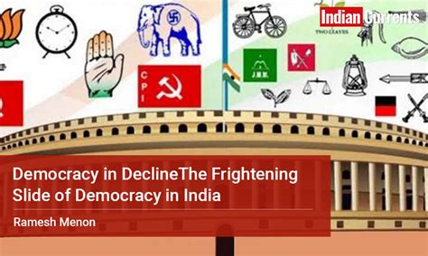 Democracy in Decline:The Frightening Slide of Democracy in India Ramesh ...