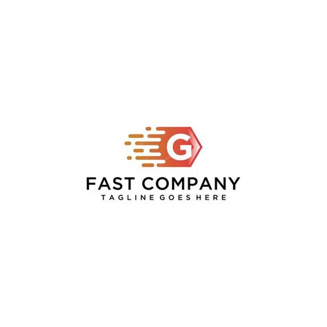 Premium Vector | Fast company logo with a speed symbol