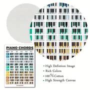 Piano Chords Scale Poster Chart Guitar Chords English - Temu