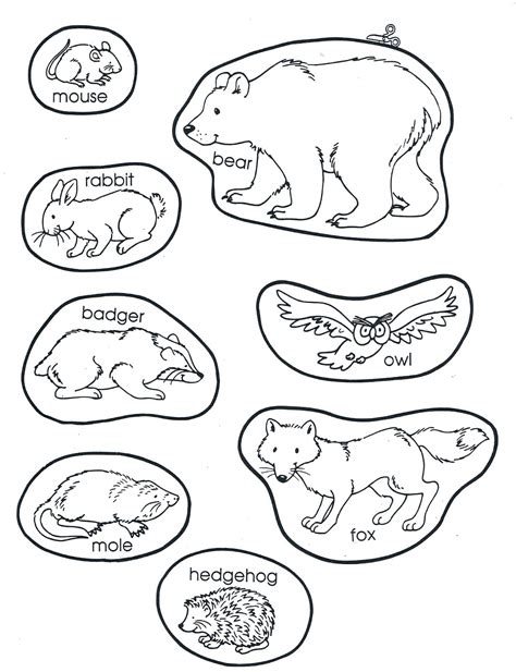 The Mitten Animal Printables - Printable Word Searches