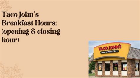 Taco John’s Breakfast Hours 2023: (opening & closing hour) – McDonald’s