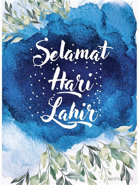 "selamat hari lahir" Sticker for Sale by HAIFAHARIS | Redbubble