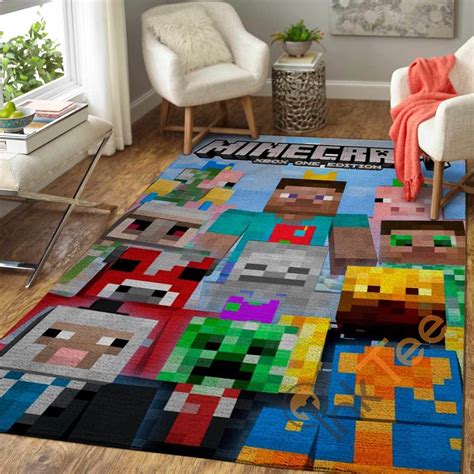 Minecraft Area Amazon Best Seller Sku 2527 Rug - Inktee Store | Living ...