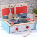 Wooden Kitchen Portable Play Set By The Little Boys Room | notonthehighstreet.com