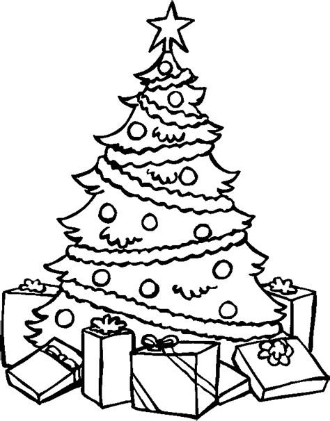 Christmas Coloring Pages To Print - AZ Coloring Pages | Christmas tree drawing, Christmas tree ...