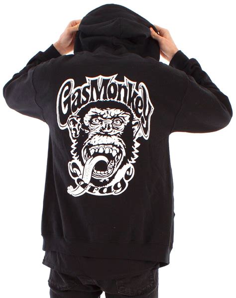 Gas Monkey Garage Official Black Zip Up HoodieSmall