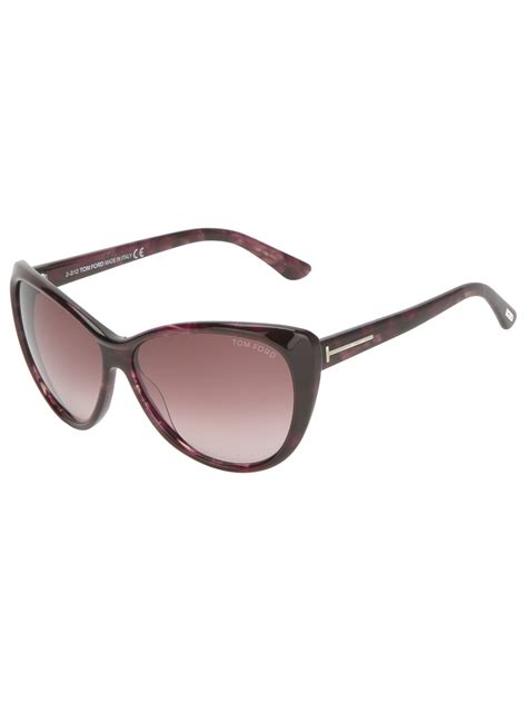 Lyst - Tom Ford Cat Eye Sunglasses in Brown