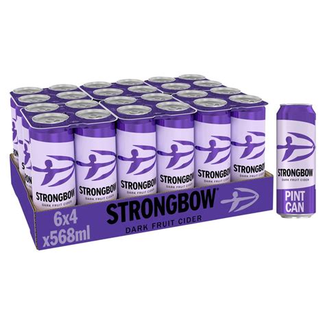 Strongbow Dark Fruit Cider Can 4x568ml Pint | Bestway Wholesale