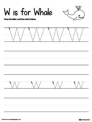 *FREE* The Letter W is for Whale | MyTeachingStation.com