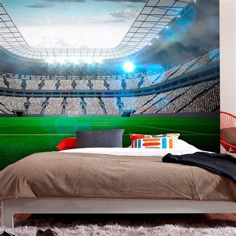 Wall mural modern football stadium | MuralDecal.com