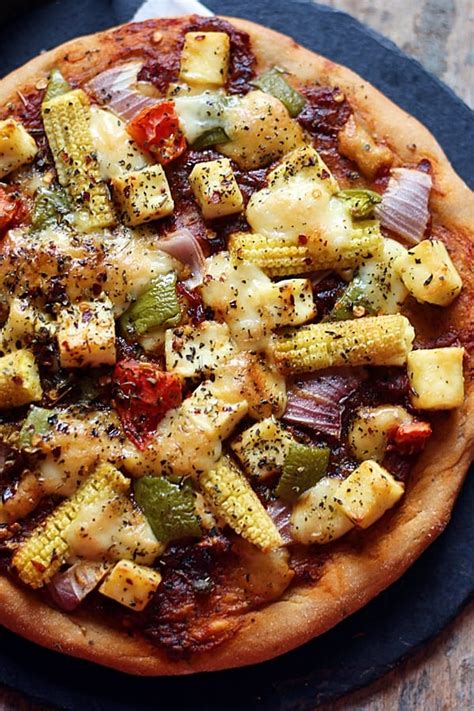 Paneer Pizza Recipe (Whole Wheat Pizza) | Cook Click N Devour!!!