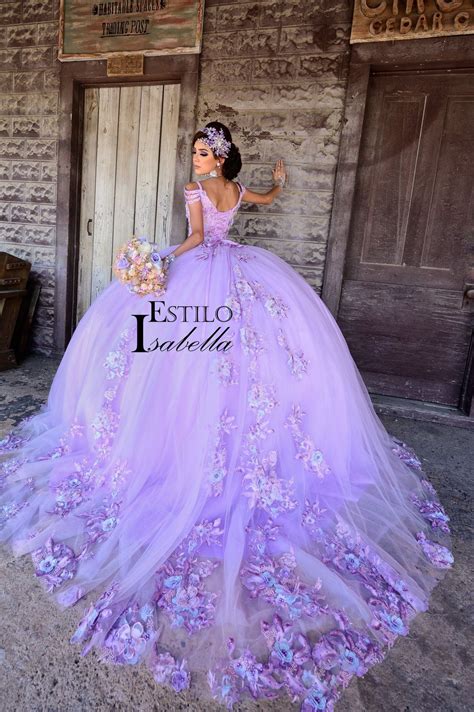 estilo isabella quinceanera dresses _ 3d flower dress hand made ball ...