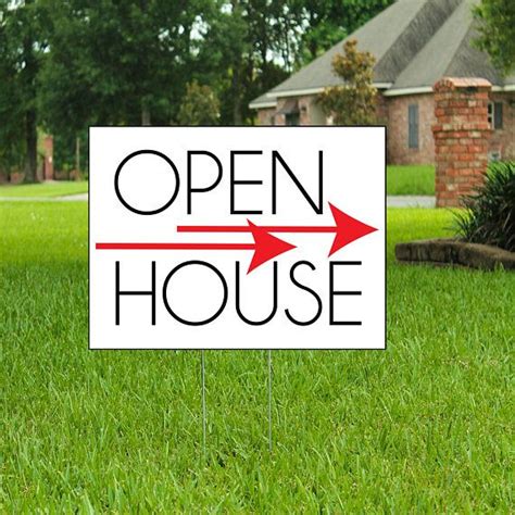 Real Estate Open House Sign 3 Pack 18x24 With Frames | Etsy | Open house real estate, Open house ...