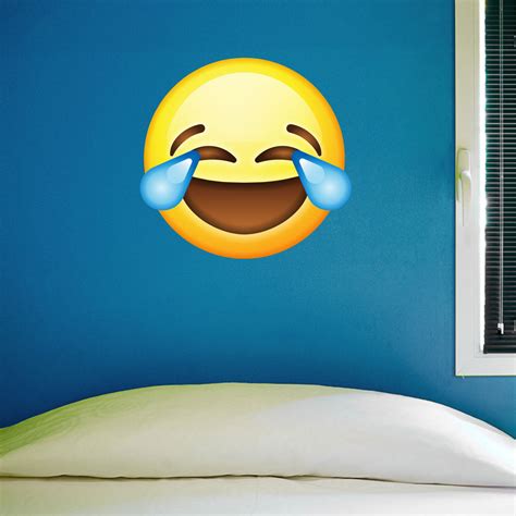 LMAO Emoji Wall Sticker - 28"h x 29"w - Large Emoji Wall Decal - 0450 ...