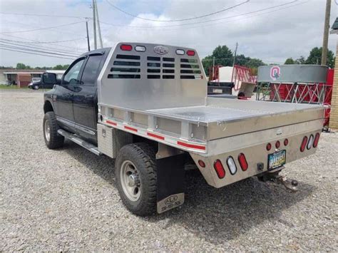 84" x 88" Short bed Aluminum Flatbed | Amos Livestock Equipment, LLC