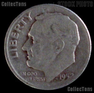 1952 Roosevelt Dime Silver Coin 1952 Silver Dime - $3.99