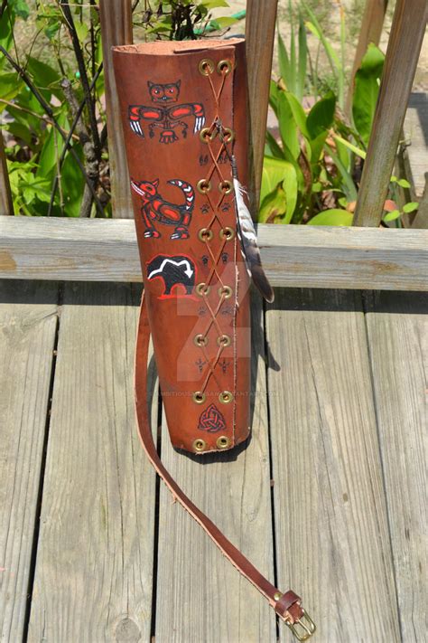 Leather Native American Arrow Quiver by AmbitiousArtisan on DeviantArt