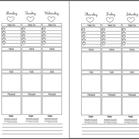 Planner Inserts | Printable planner, Planner pages, Planner printables free