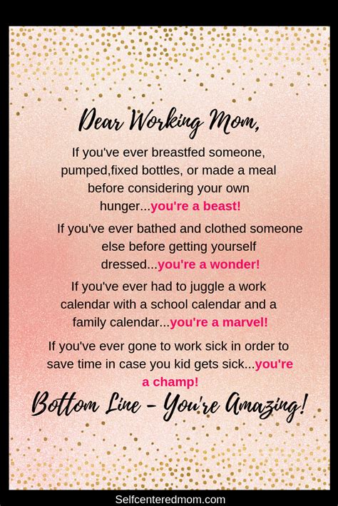 Dear Working Mom, You're amazing because somehow - you do it all! Checkout these simple tips on ...