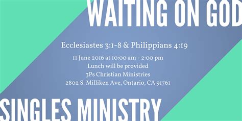 WAITING ON GOD (4) – 3Ps Christian Ministries