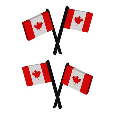 bandera de canadá ilustrada en vector 2627889 Vector en Vecteezy