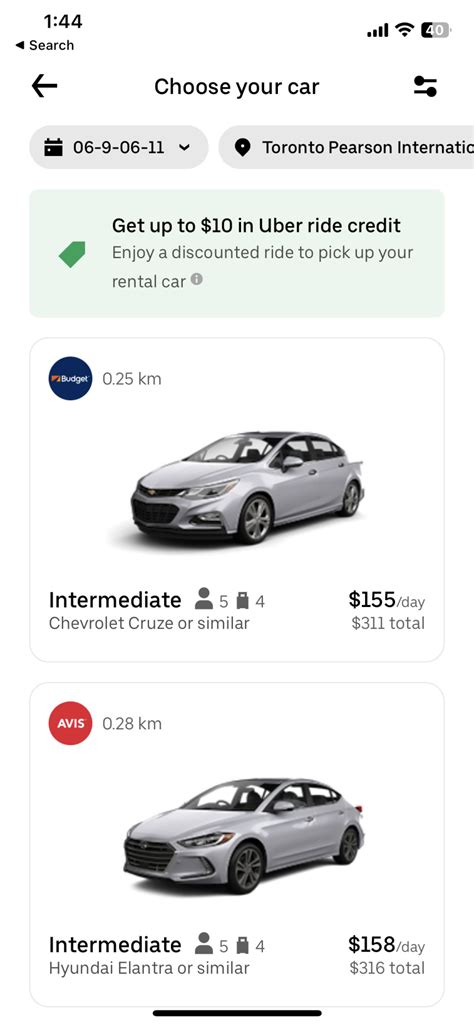 You Can Now Rent a Car Through Uber