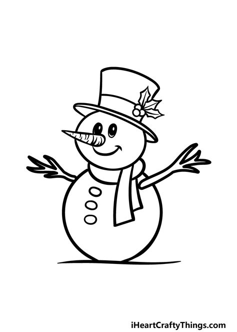 How To Draw A Snowman