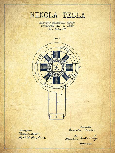 Nikola Tesla Drawings For Inventions