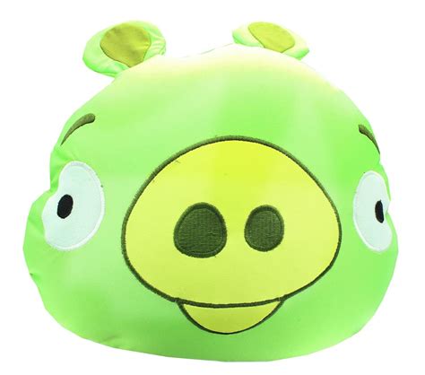 Angry Birds 16 Inch Plush Squeeze Pillow - Green Pig - Walmart.com ...