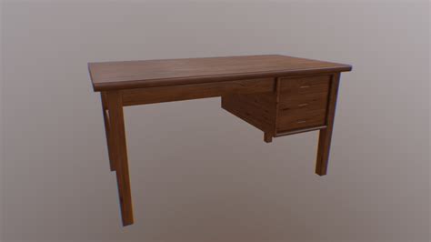 Wood Desk Table Interior 1 - Download Free 3D model by tofanarahman ...