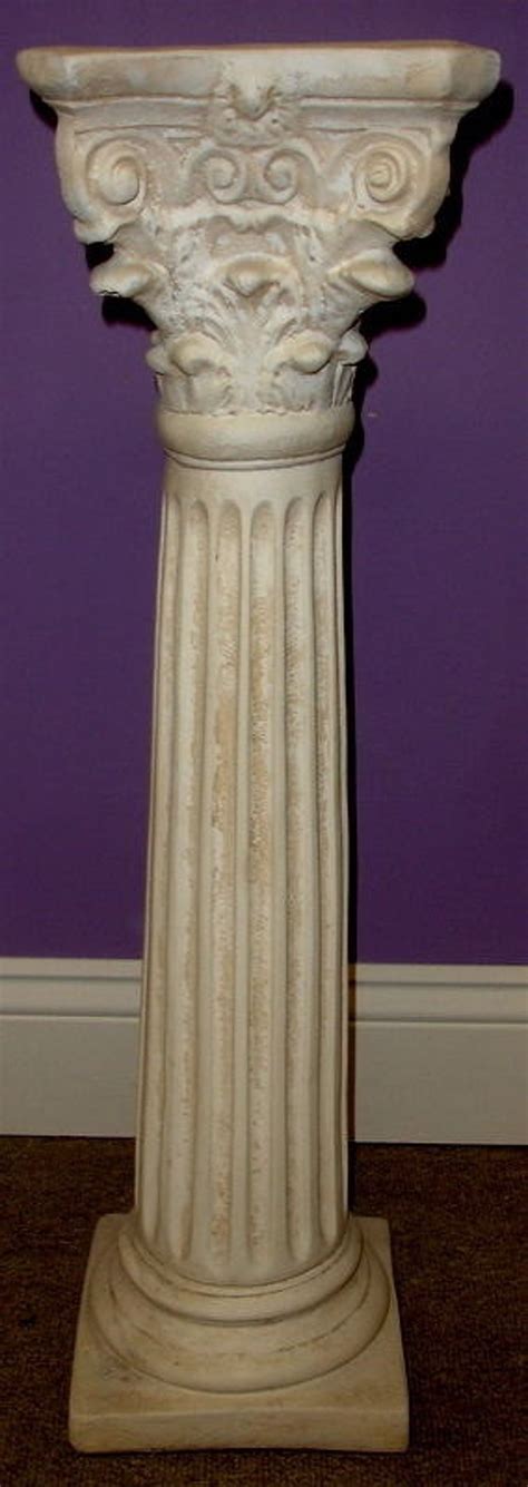 Classic Greek Roman Column Pedestal Corinthian Style Fluted | Etsy ...