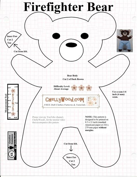 Free Printable Teddy Bear Clothes Patterns - Free Printable