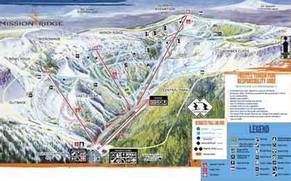 Mission Ridge trail map, Mission Ridge ski map, Mission Ridge snowboard map