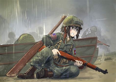 Anime Military, Military Girl, Fantasy Comics, Anime Fantasy, Guerra Anime, Anime Warrior Girl ...